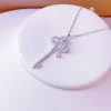 The new Crown Key necklace, made of 925 sterling silver, exudes a sense of sophistication and is a versatile sweater chain with micro-inlays. It is a trendy and personalized accessory Application Scenario